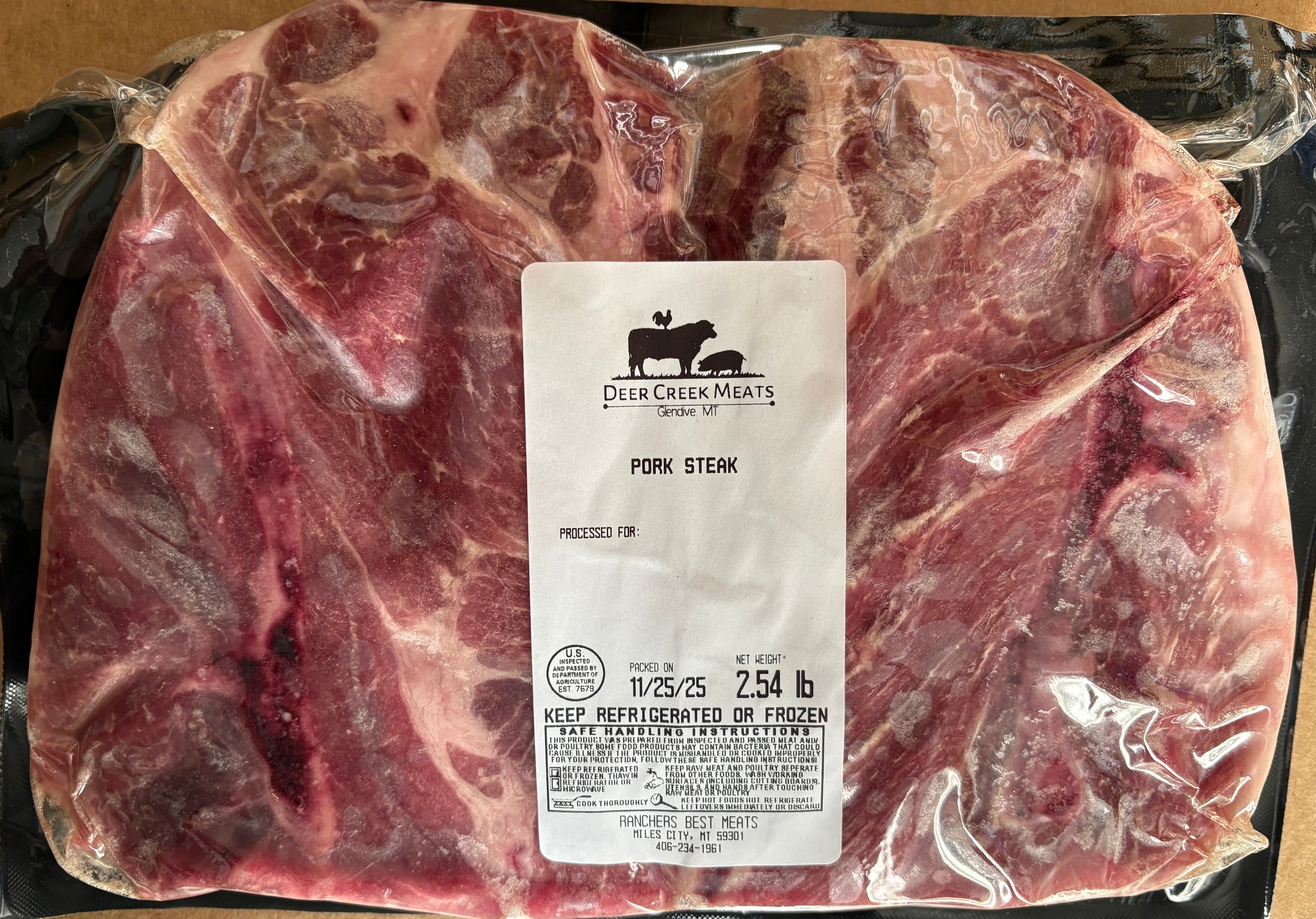 Pastured Pork Shoulder Steaks (Pack of 2)