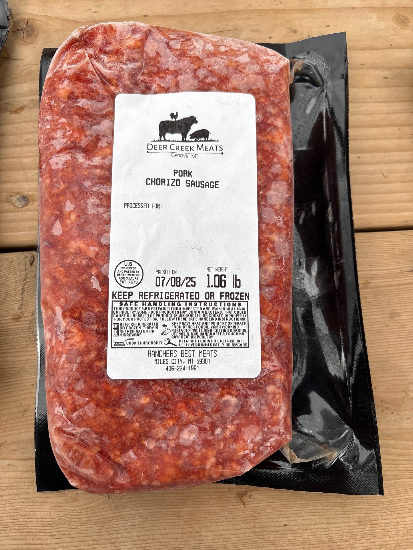 Pastured Chorizo Sausage