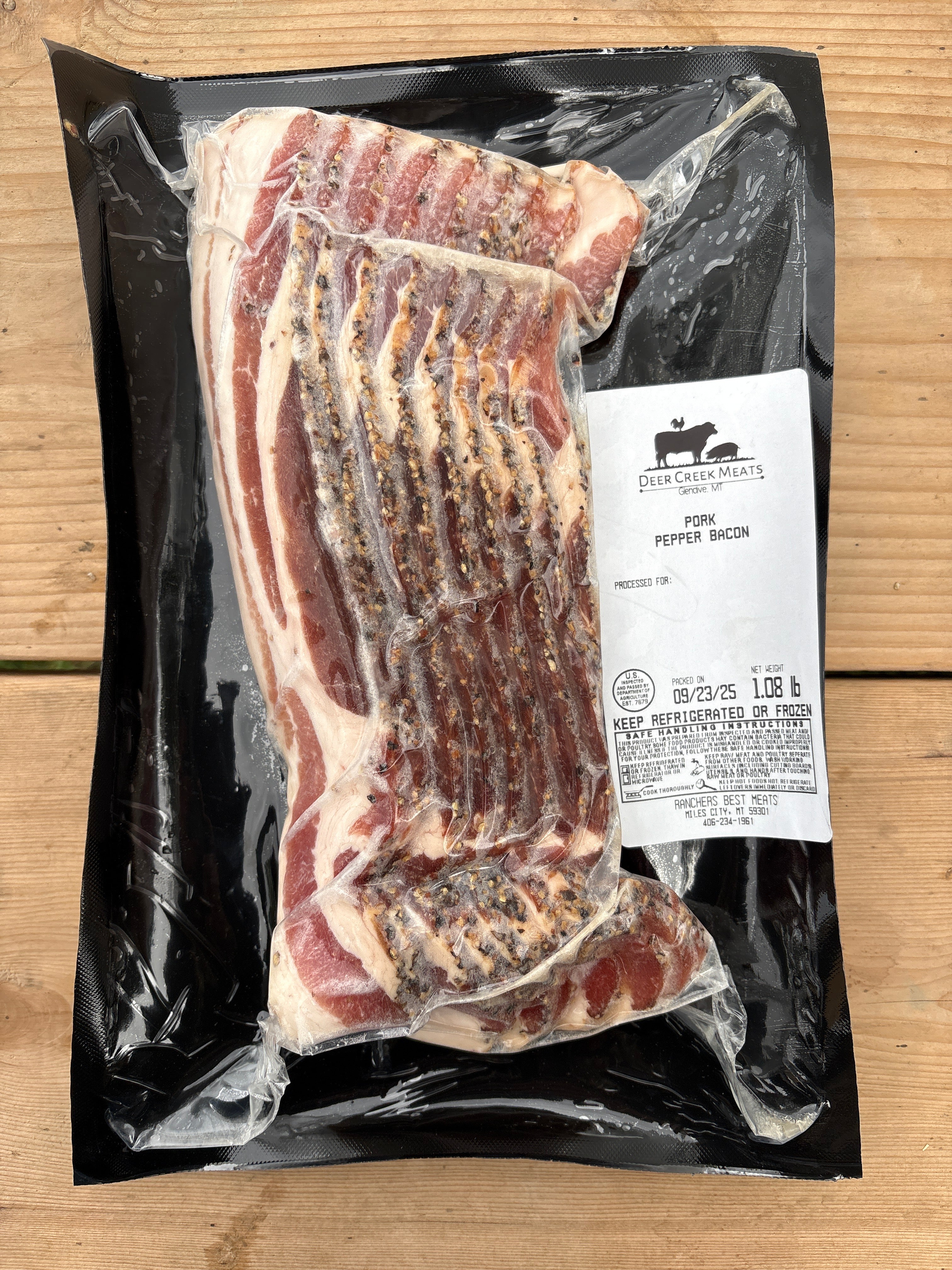 Pastured Peppered Bacon