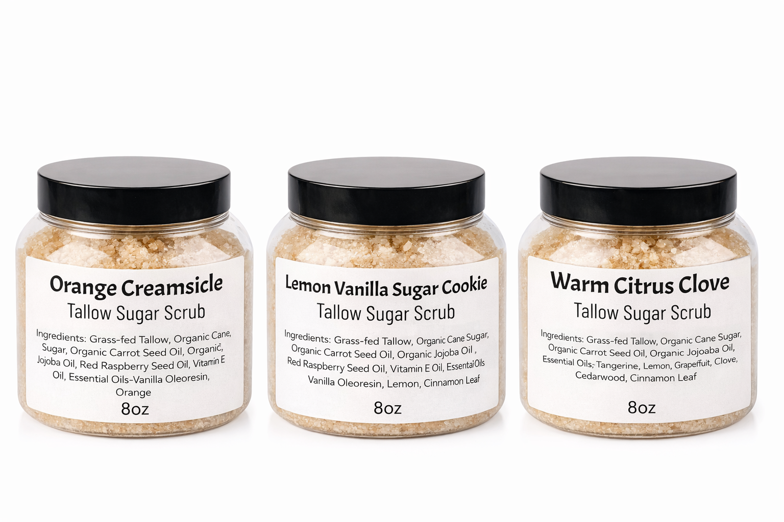 Tallow Sugar Scrubs