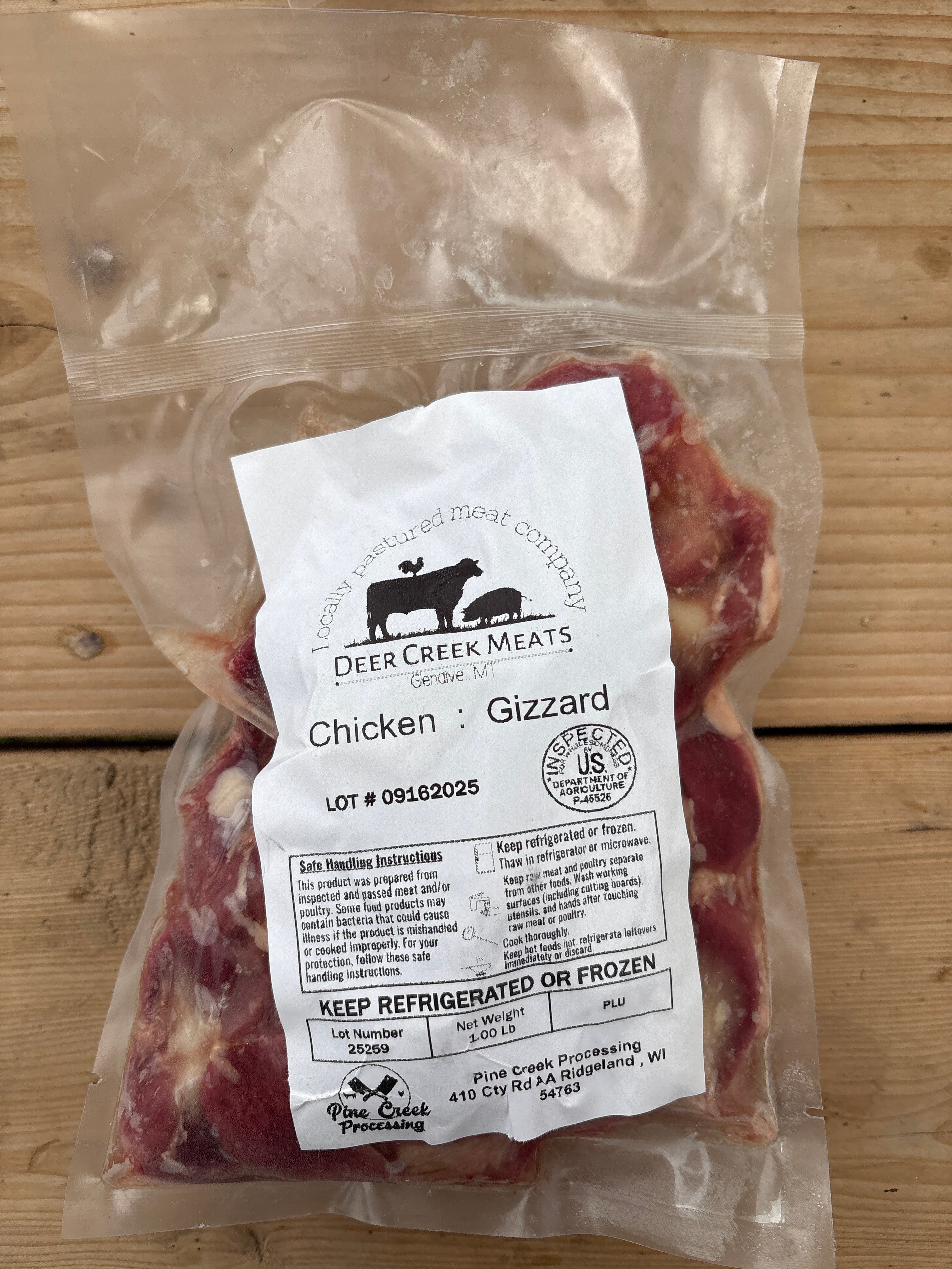 Pastured Chicken Gizzards